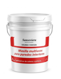 Masilla multiusos para paredes interiores 25 kg | Lista para usar y fácil de aplicar